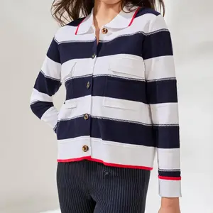 Tribal Lyza Striped Cardigan