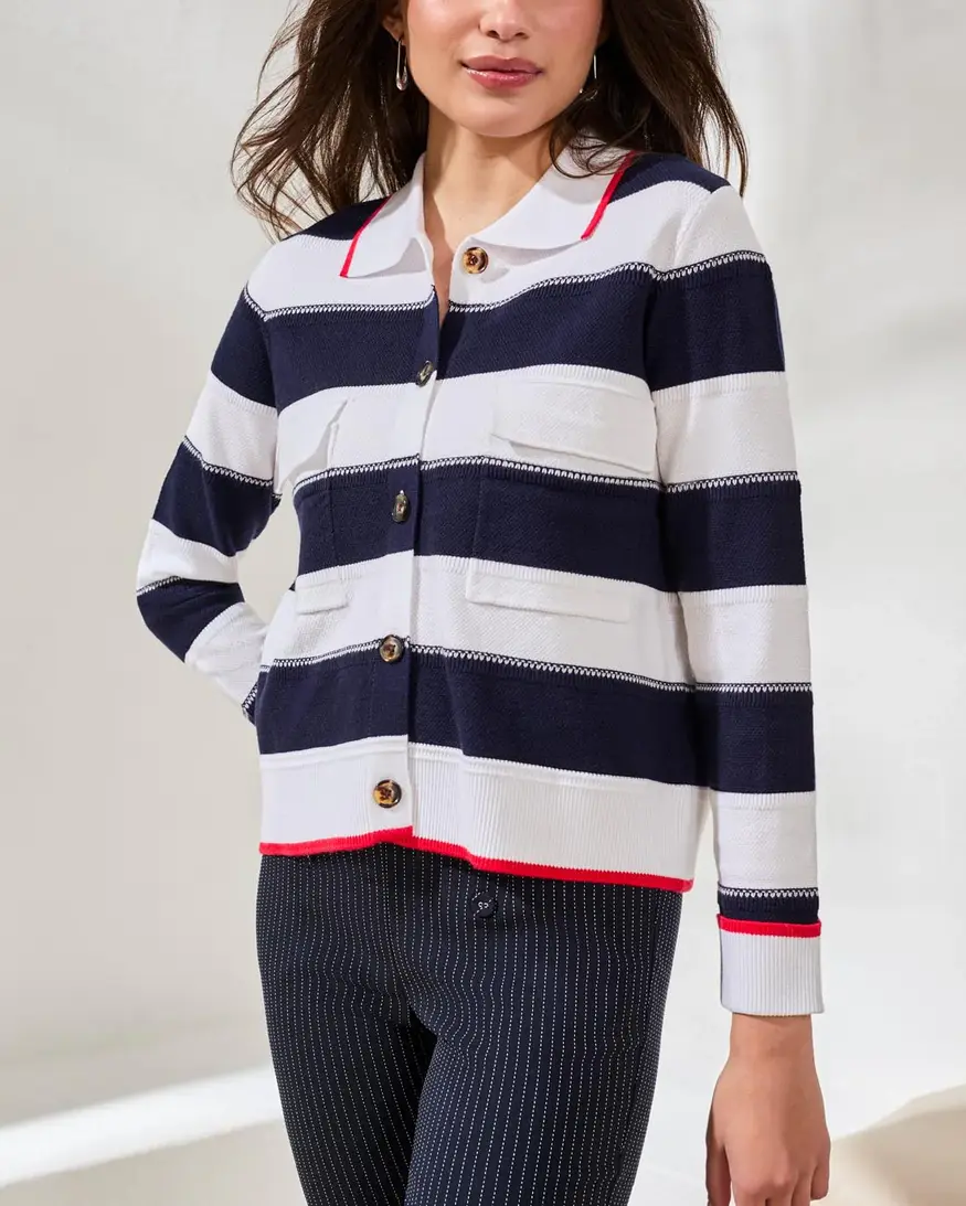 Tribal Lyza Striped Cardigan