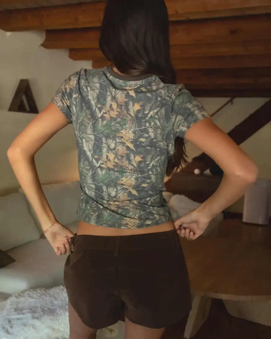 Woodland Camo Baby Tee