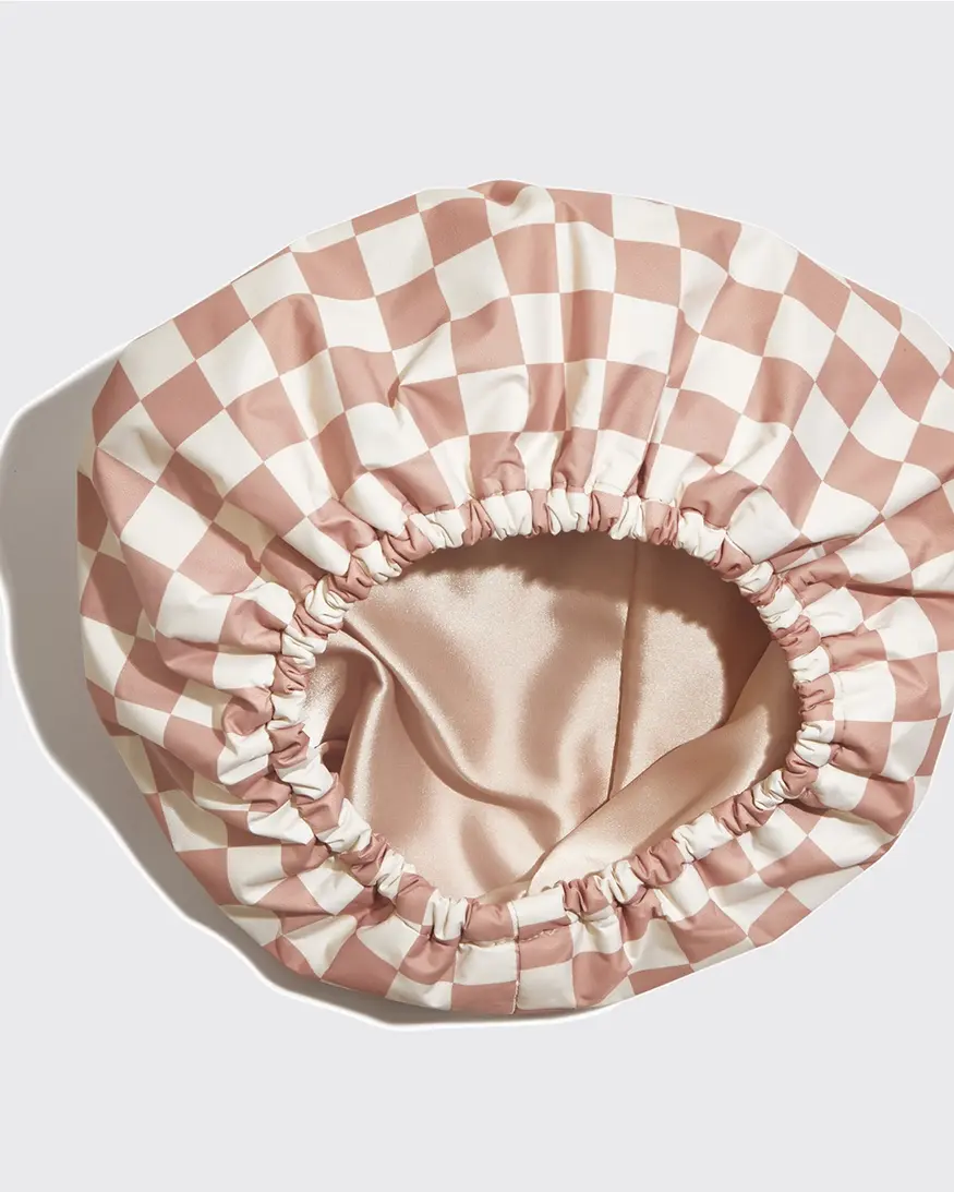 KITSCH Satin Lined Shower Cap