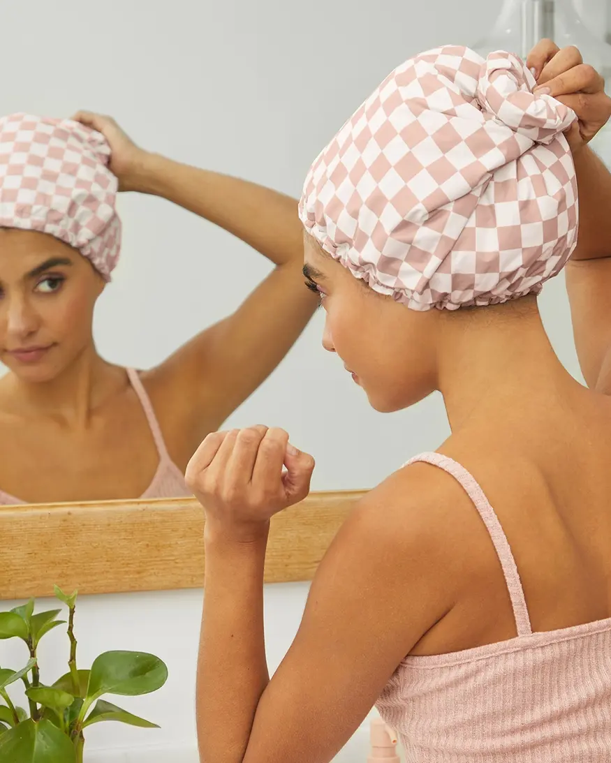 Satin Lined Shower Cap