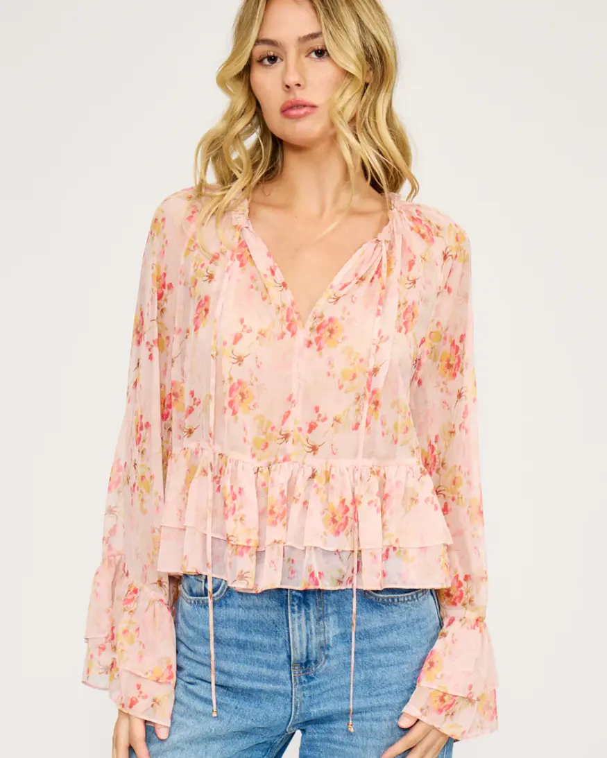 Lucy Paris Rochelle Peplum Top