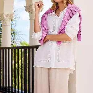 Tribal Luna Btn Front W/Side Placket