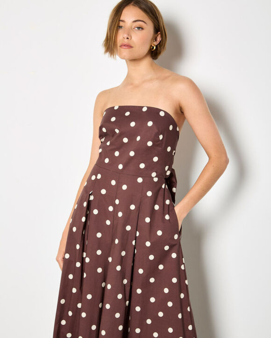 Apricot Bardo Polka Dot Jumpsuit