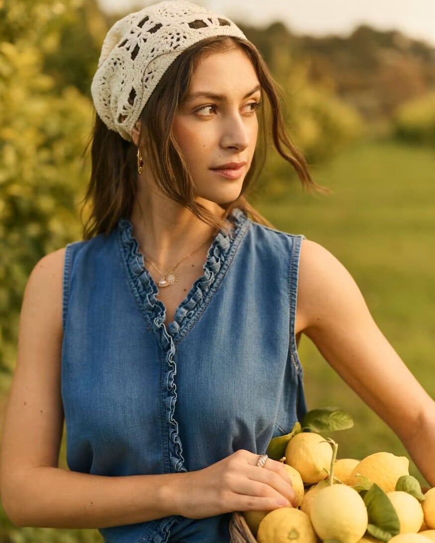 Cream Molly Sleeveless Blouse