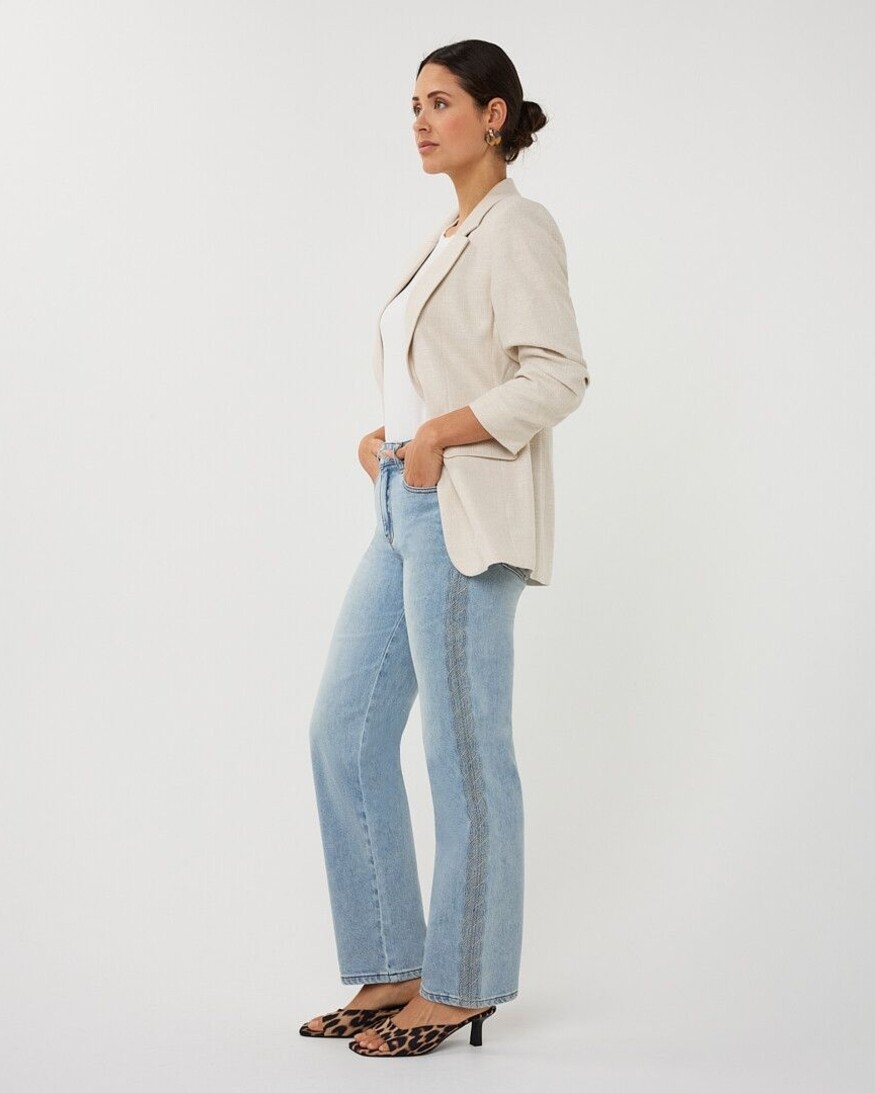 Esqualo Capri Ruched Sleeve Blazer