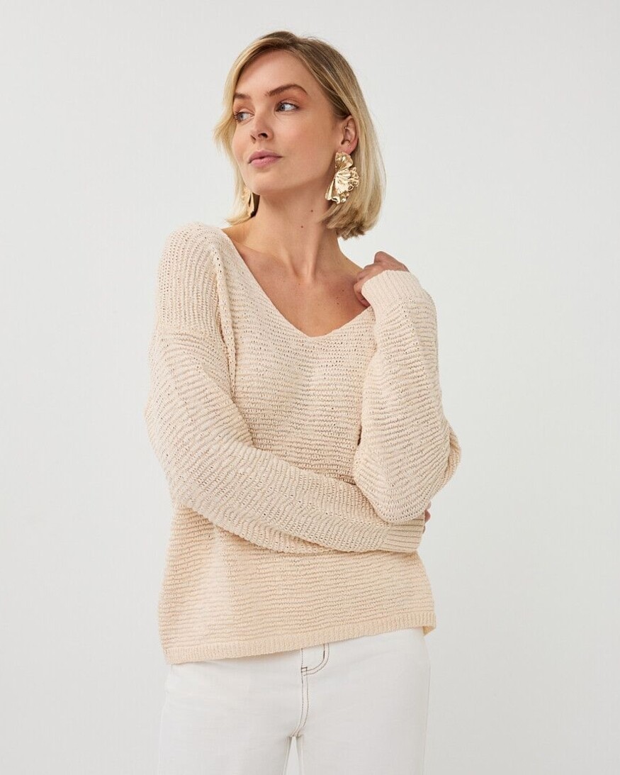 Esqualo Cedar V-Neck Sweater