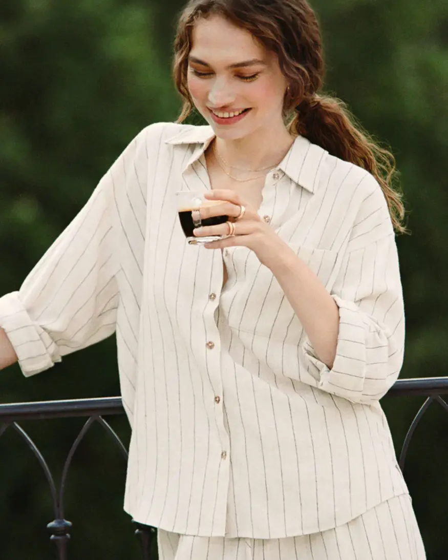 Z-Supply Alfie Striped Linen T