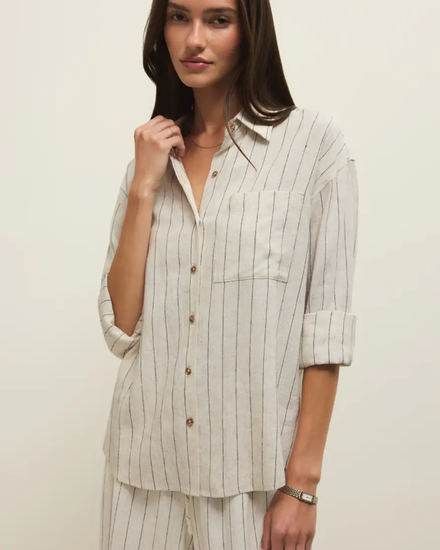 Z-Supply Alfie Striped Linen T