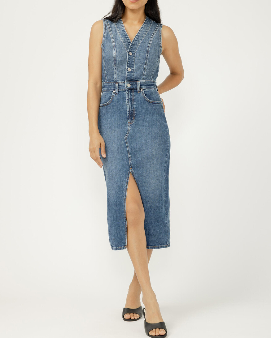 Silver Jeans - For Us Denim Midi Dress