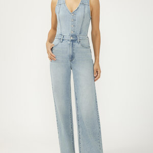 Silver Jeans - For Us Denim Vest Jumpsuit