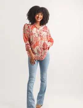 Papillon Simone 3/4 Button Top