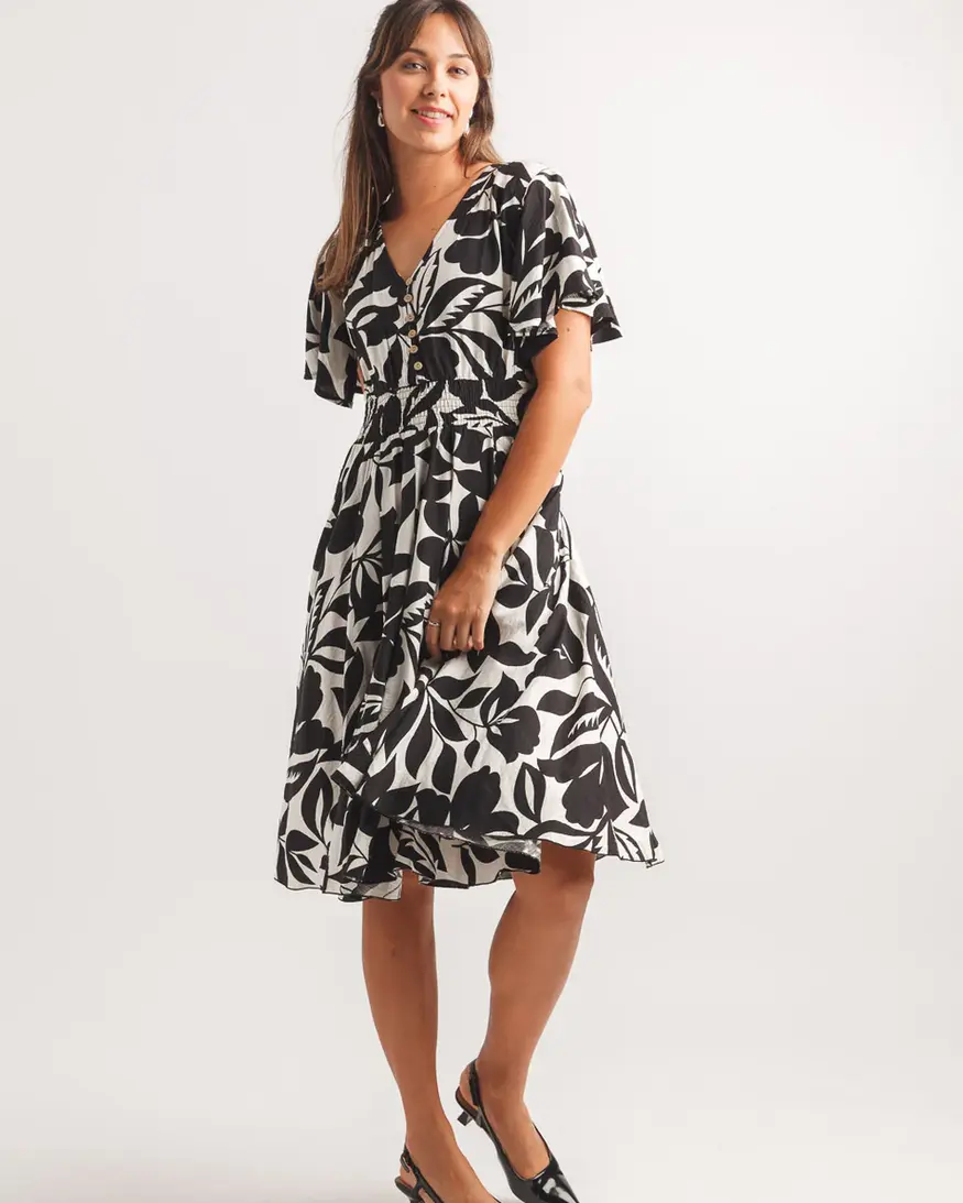 Papillon Sheril Floral Henley Dress