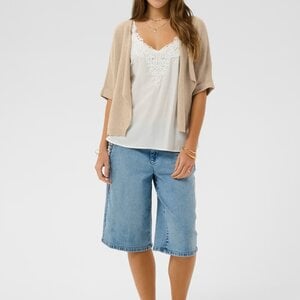 Cream Sillar Knit Bolero