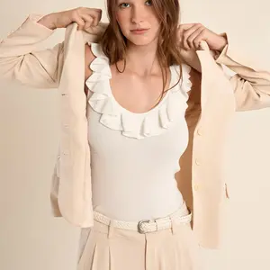 Molly Bracken Pearl Ruffle Tank
