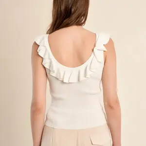Molly Bracken Pearl Ruffle Tank