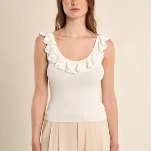 Molly Bracken Pearl Ruffle Tank