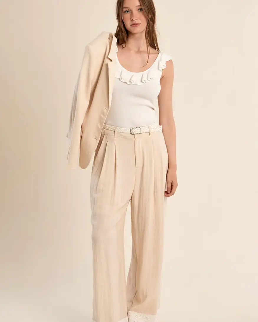 Molly Bracken Pearl Ruffle Tank