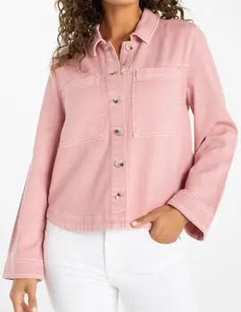 Liverpool High Low Denim Shacket