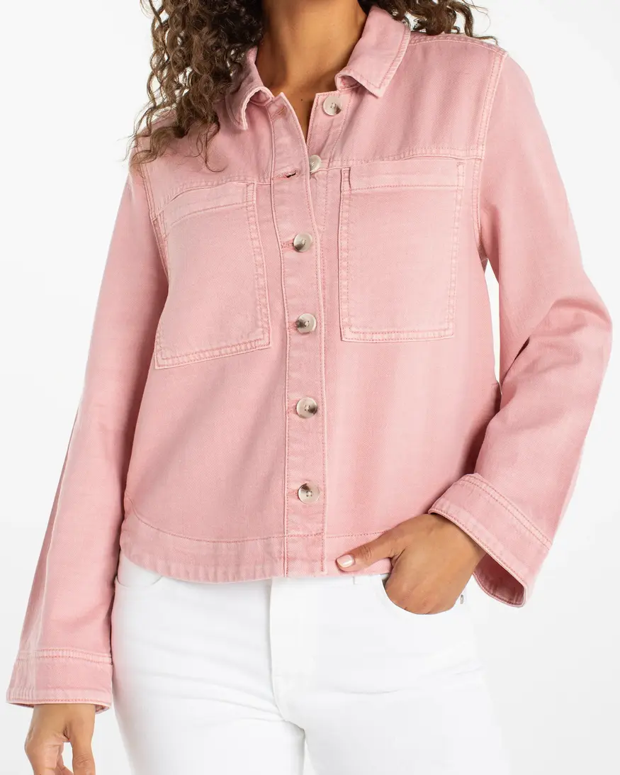 Liverpool High Low Denim Shacket