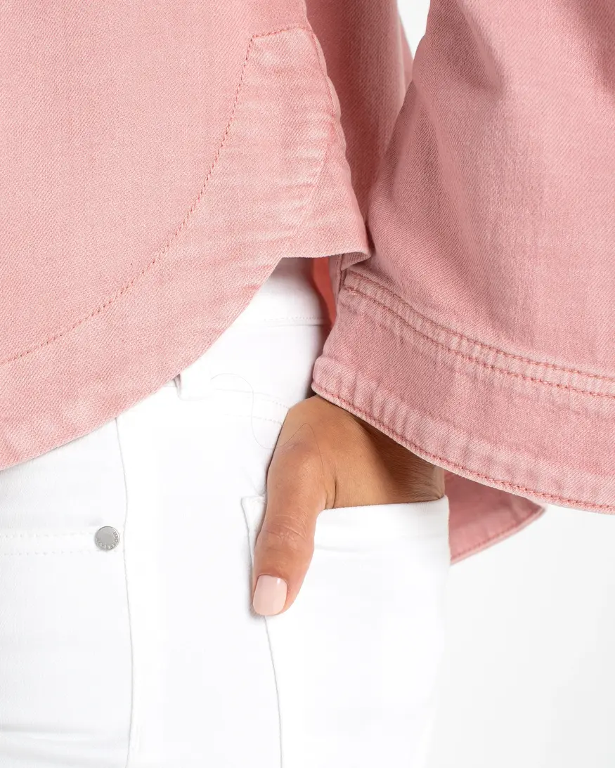 Liverpool High Low Denim Shacket