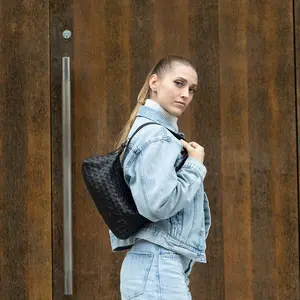 RISA Rhea Woven Shoulder Bag