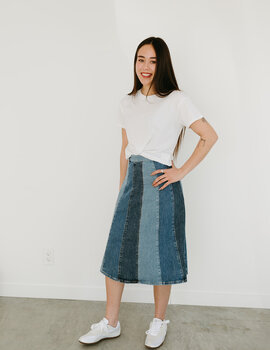 Free People Sunbeam Denim Midi