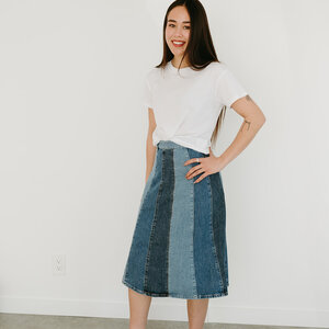 Free People Sunbeam Denim Midi