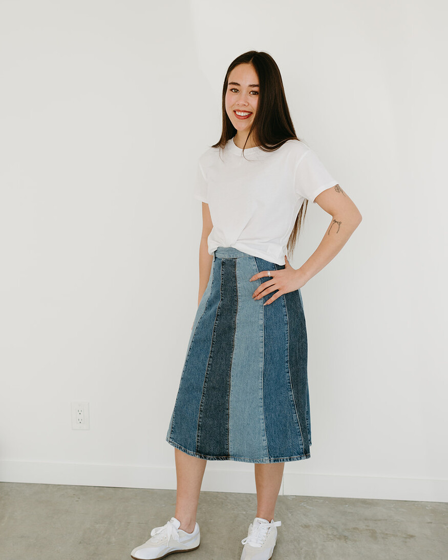 Free People Sunbeam Denim Midi