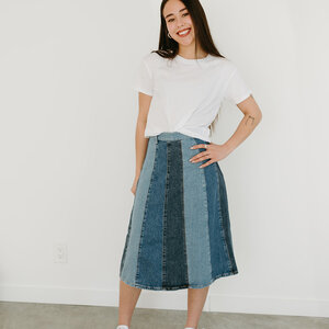 Free People Sunbeam Denim Midi