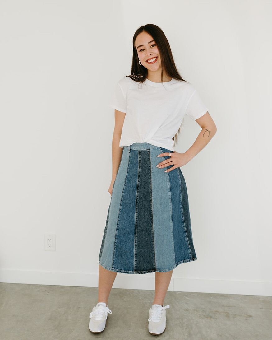 Free People Sunbeam Denim Midi