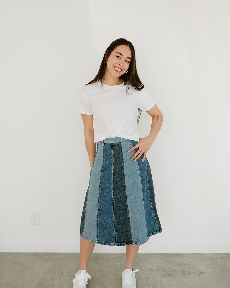 Free People Sunbeam Denim Midi