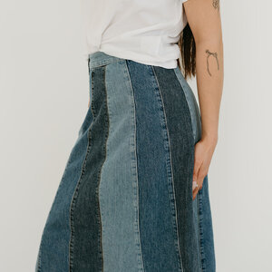 Free People Sunbeam Denim Midi