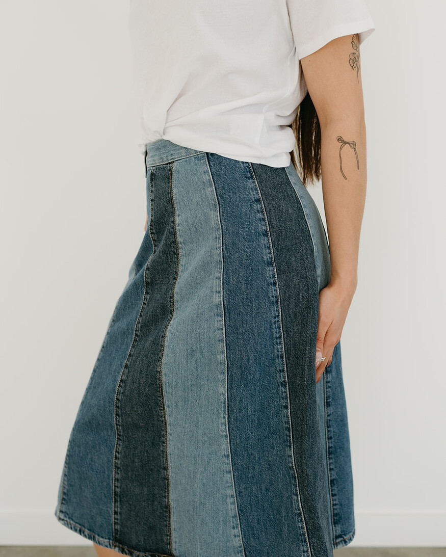 Free People Sunbeam Denim Midi