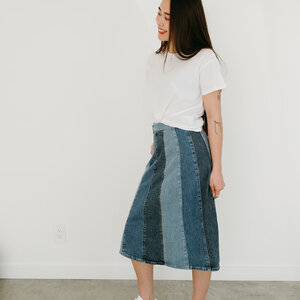 Free People Sunbeam Denim Midi