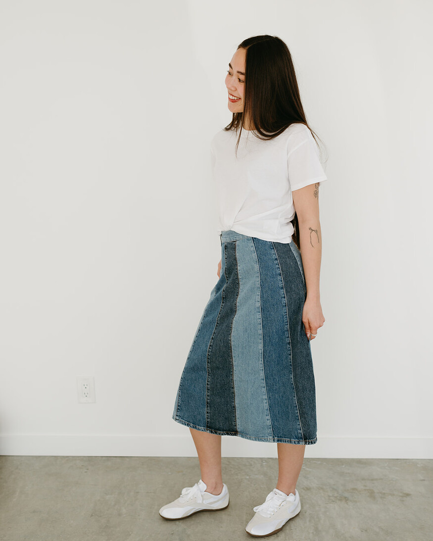 Free People Sunbeam Denim Midi