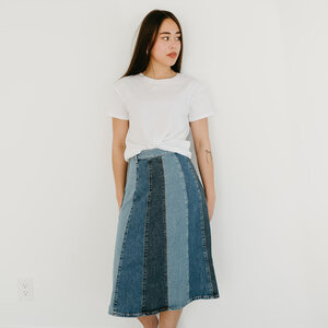Free People Sunbeam Denim Midi