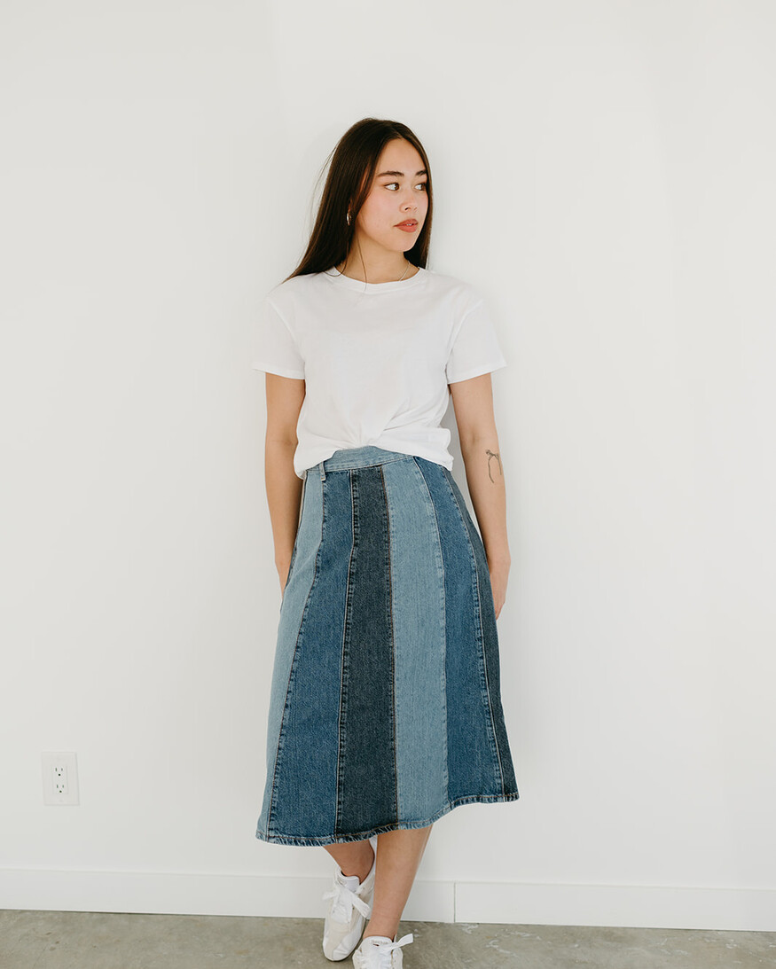 Free People Sunbeam Denim Midi