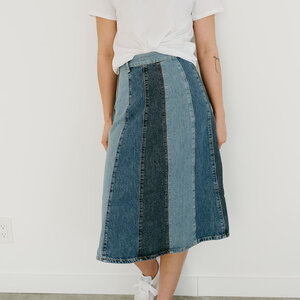 Free People Sunbeam Denim Midi