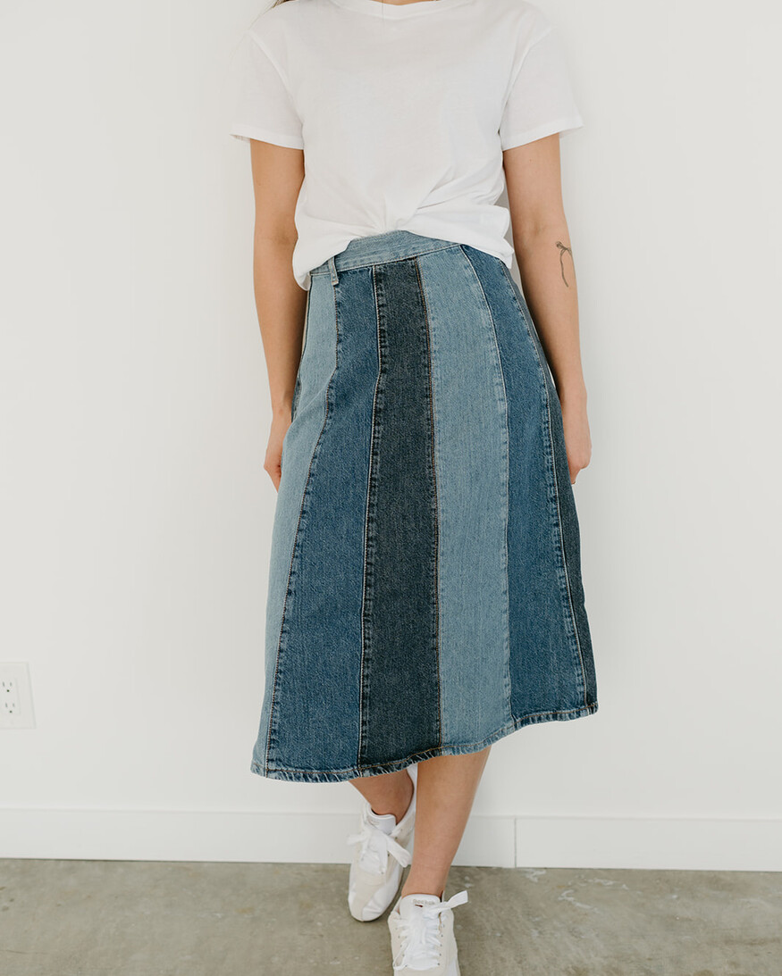 Free People Sunbeam Denim Midi