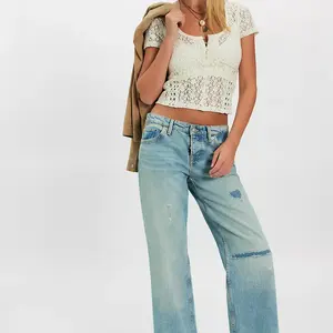 Free People Claro Lace Tee