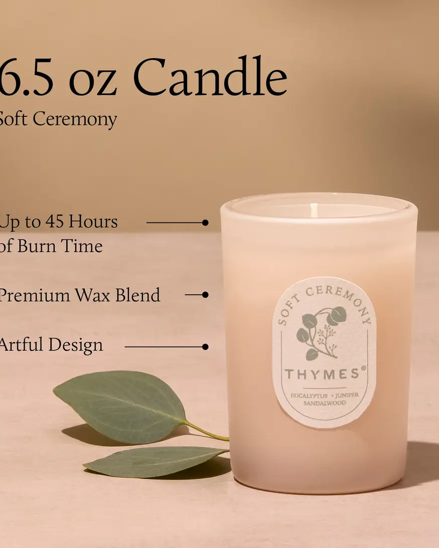 Thymes Soft Ceremony 6.5 Box Candle