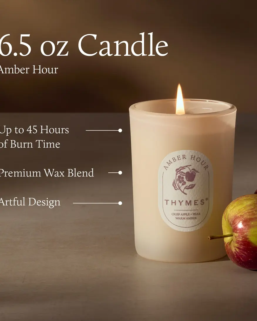 Thymes Amber Hour 6.5 Box Candle