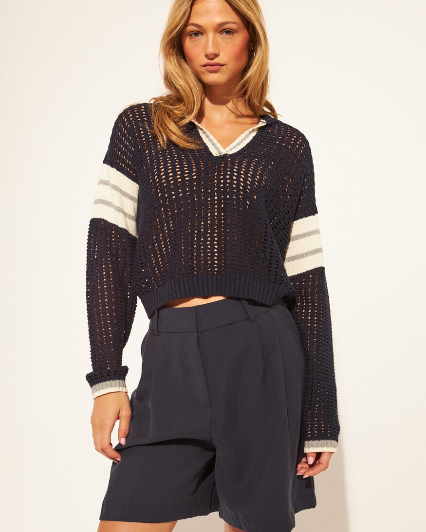 John + Jenn Brooks Polo Knit