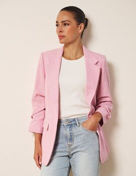 Esqualo Capri Ruched Sleeve Blazer