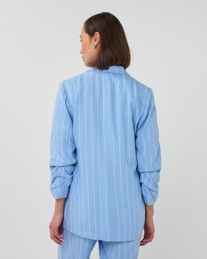 Esqualo Cali Linen Stripe Blazer
