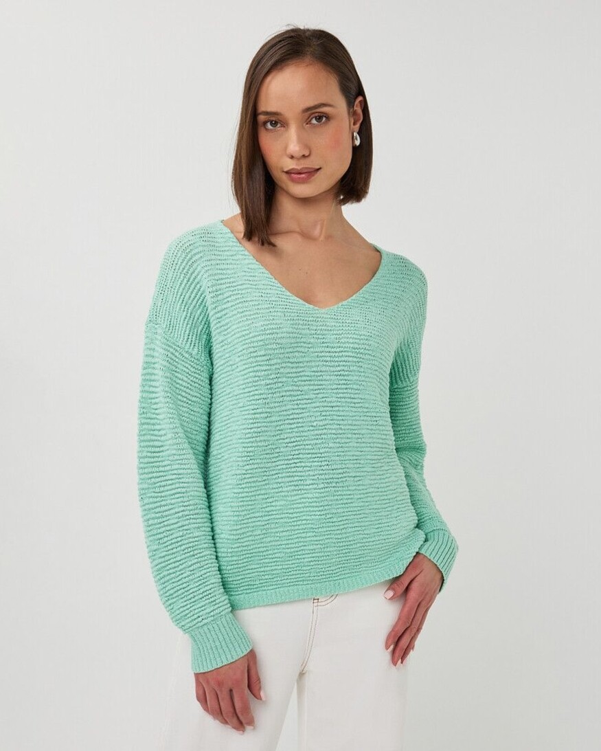 Esqualo Cedar V-Neck Sweater