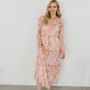 Lucy Paris Felicity Tiered LS Dress