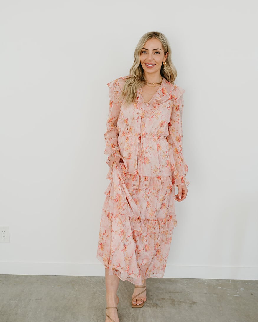 Lucy Paris Felicity Tiered LS Dress