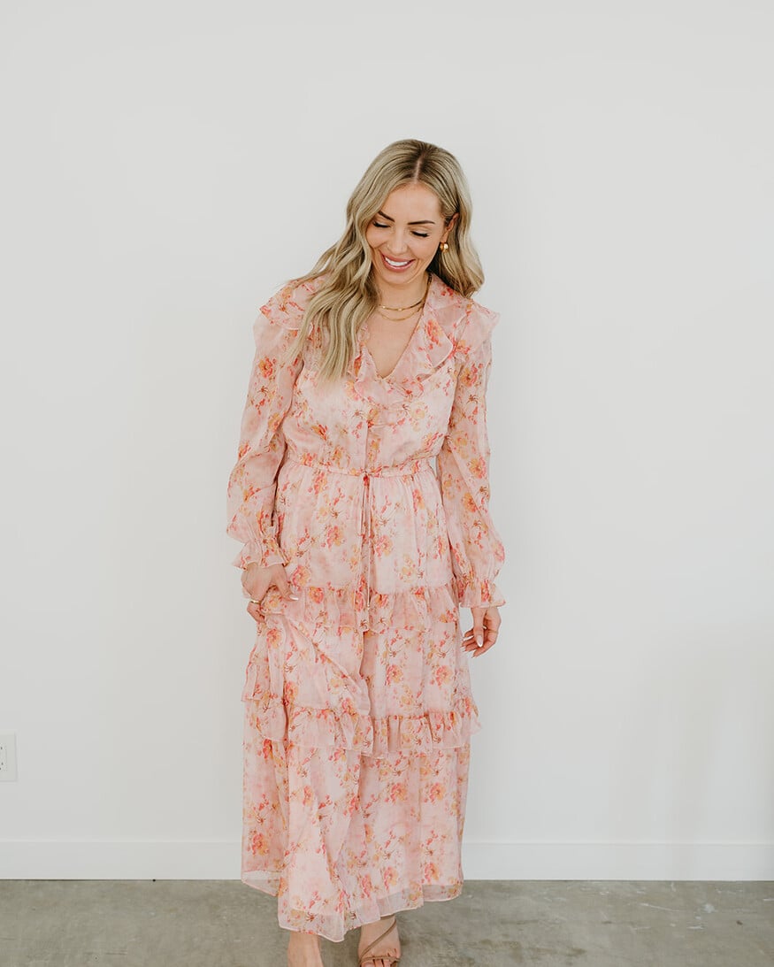 Lucy Paris Felicity Tiered LS Dress